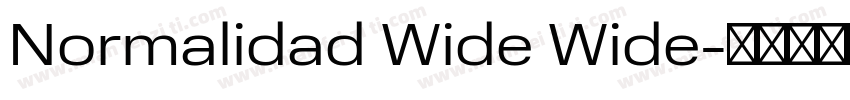 Normalidad Wide Wide字体转换